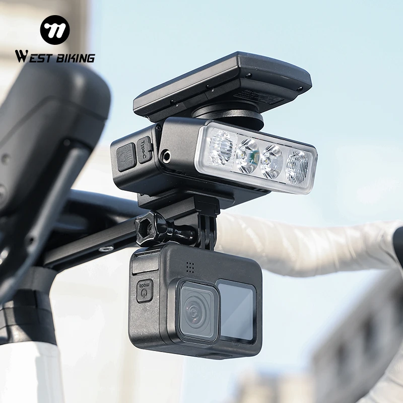 Велосипедные передние фонари WEST BIKING 3 в 1 1700 лм водонепроницаемая велосипедная