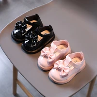 toddler girls black patent leather shoes bowtie princess shoes kids baby wedding shoes platform shoes 1 2 3 4 5 6 years autumn