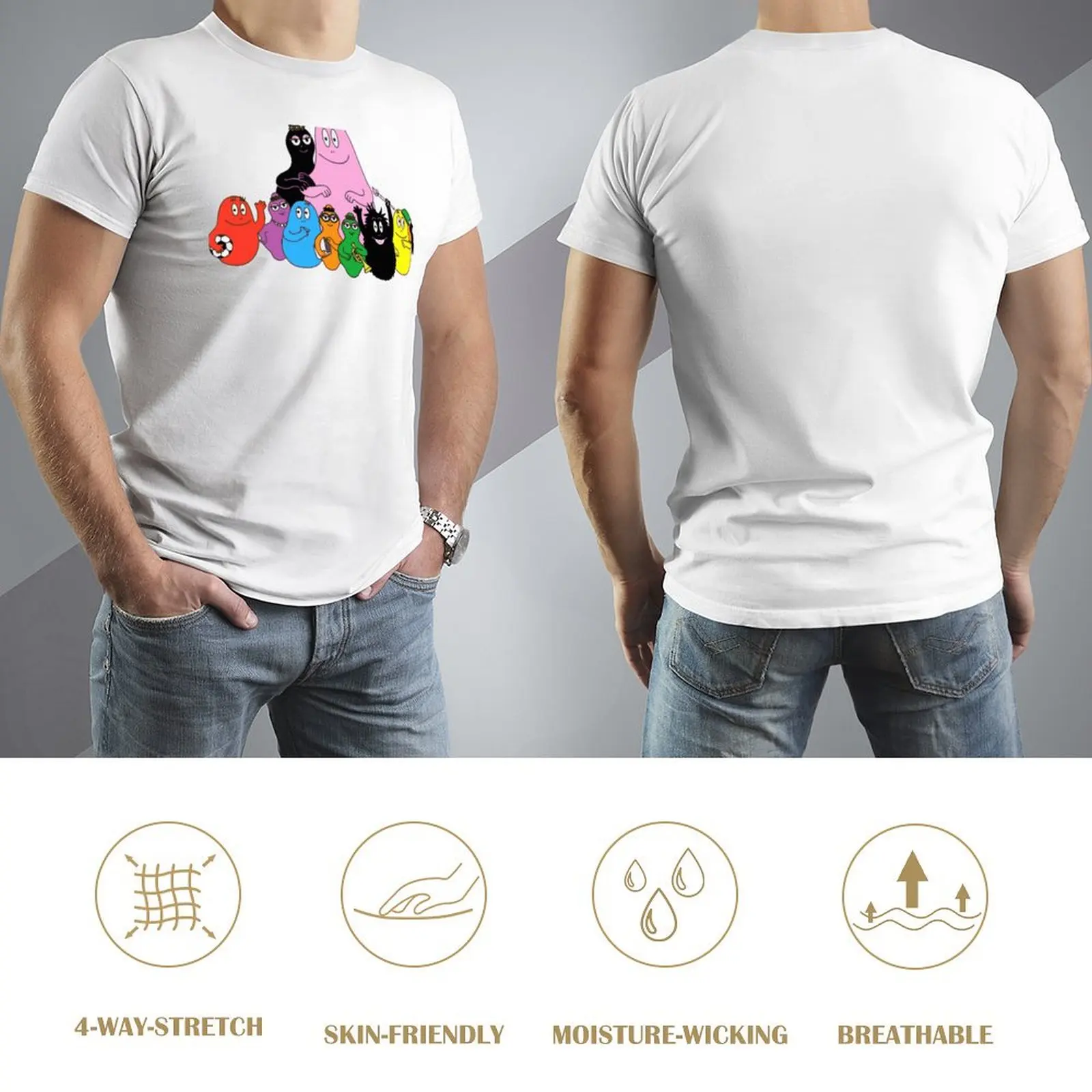 Футболка Barba милая одежда в стиле аниме рубашки футболки с рисунком мужские