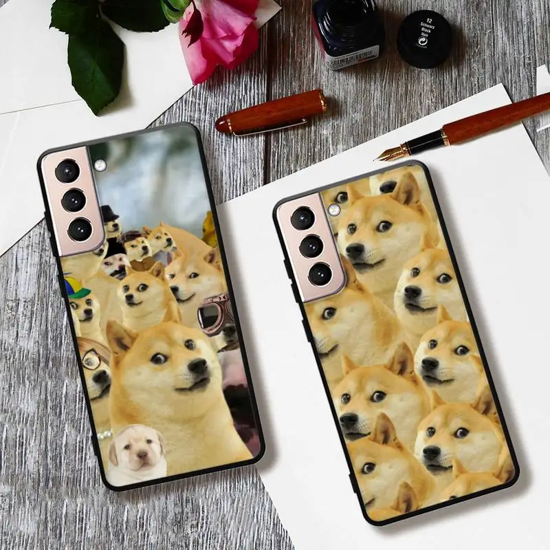 Cheems Doge чехол для телефона Samsung S22 S21 S20 pro plus S10 S9 S8 Note 20 10 9 Ультра чехол-бампер |
