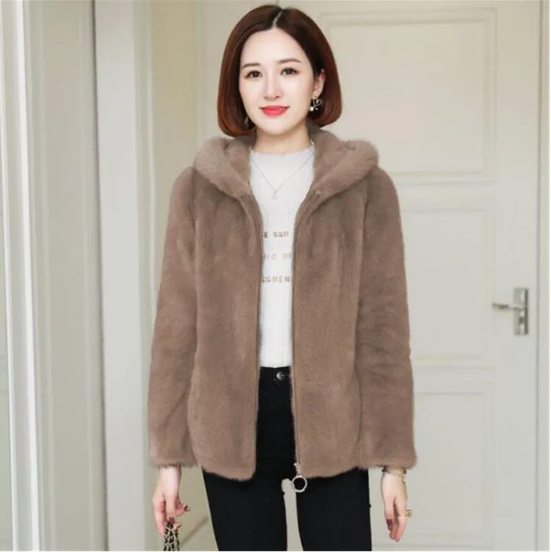 Женское бархатное утепленное пальто женская зимняя универсальная верхняя