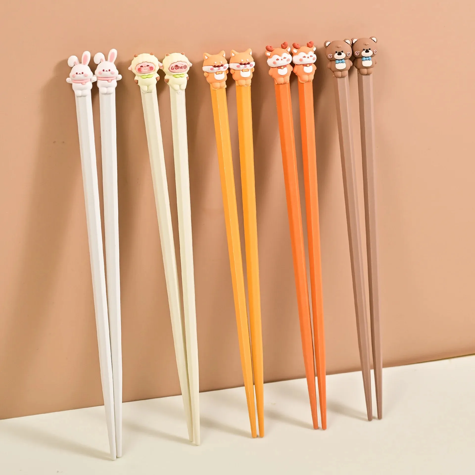 Детские палочки для еды из сплава с героями мультфильмов высококачественные