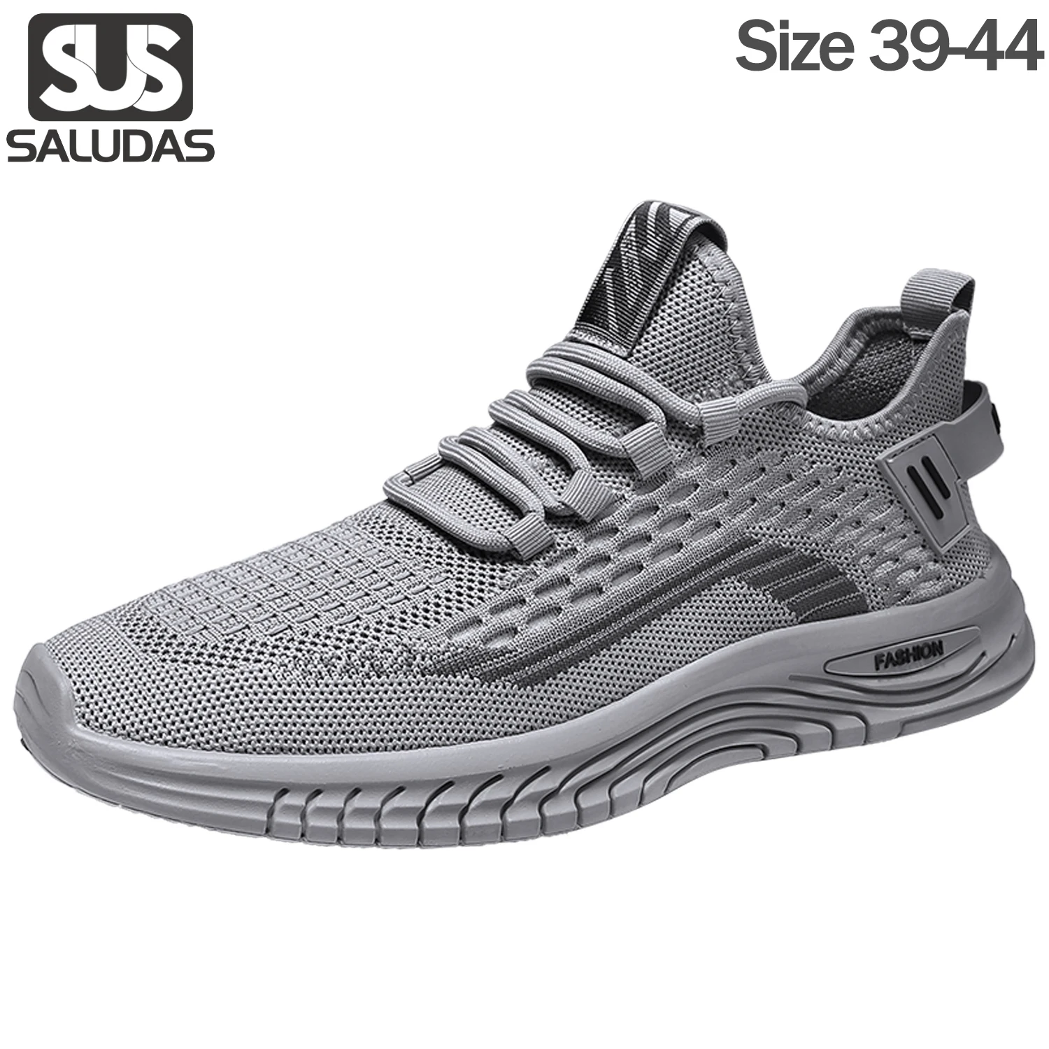 

SALUDAS Men Sports Shoes Comfor Breathable Flying Knit Running Shoes Casual Sneakers Jogging Walking Tennis Shoes for Men