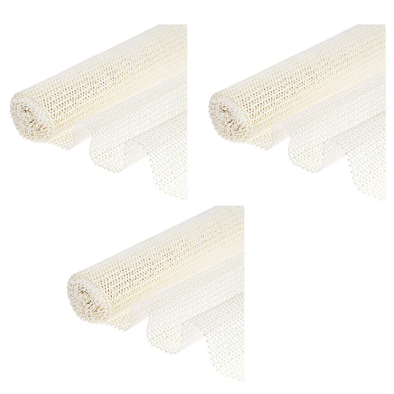 

3x Противоскользящий коврик, Противоскользящий коврик, подложка из ПВХ, режущий нескользящий коврик, для полки ящиков, подноса, ковра 120x200 см