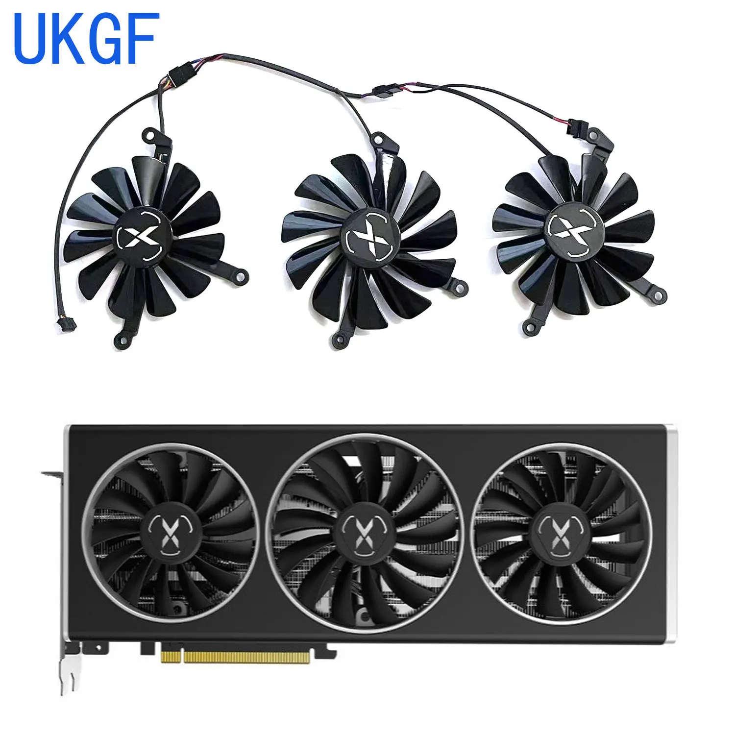 Совершенно новый 85 мм 95 4-контактный CF1015U12S CF9015U12S вентилятор GPU для XFX SPEEDSTER SWFT 309 AMD