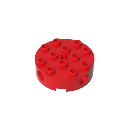 

Детали MOC 6222, 1 шт., круглые кирпичи 4x4 с 4 боковыми отверстиями и отверстиями для центральной оси, совместимые с конструктором «сделай сам», де...