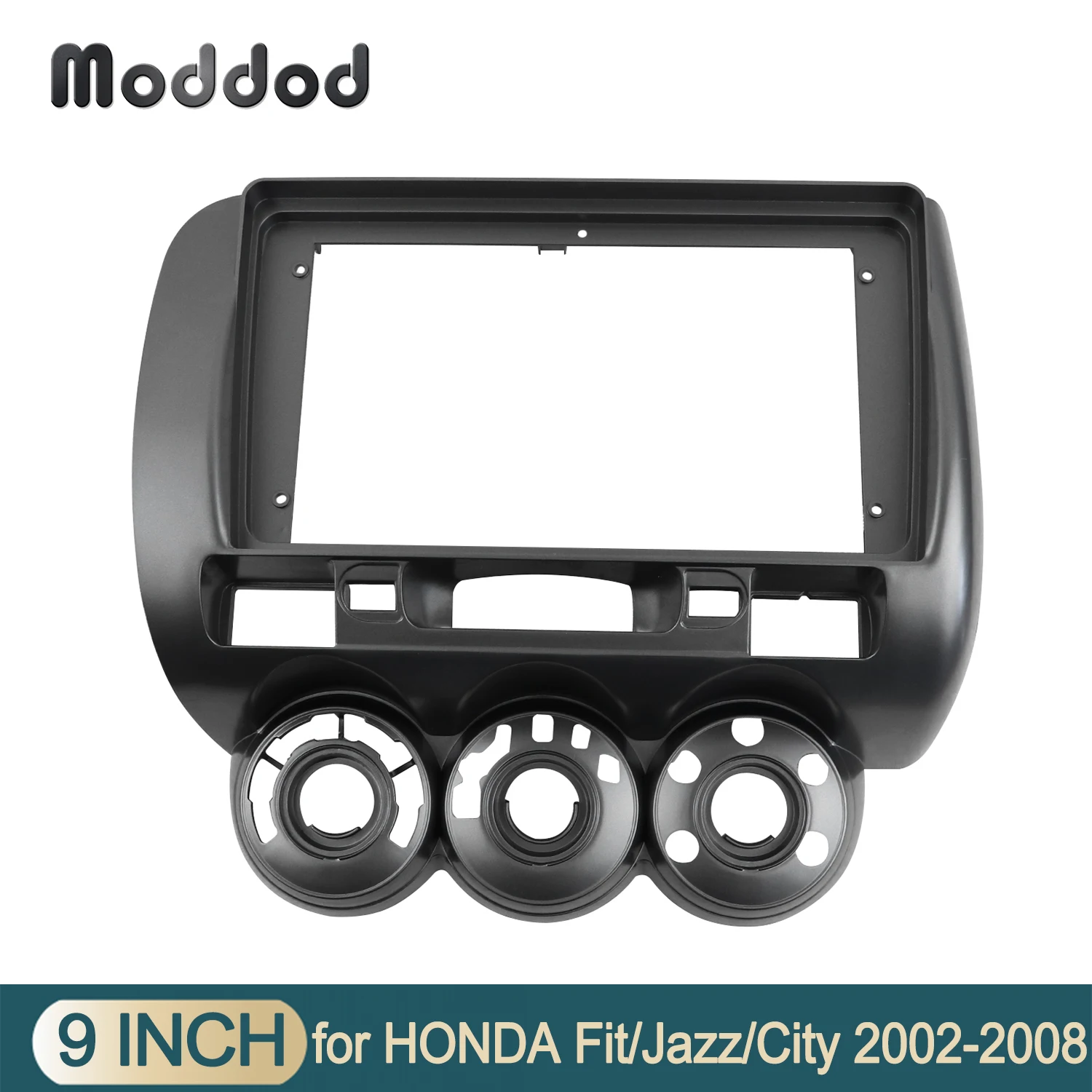 

Double Din Car Radio Fascia fit for HONDA JAZZ 2006 MANUAL AC 9 Inch Stereo GPS DVD Player Installation Trim Panel Dah Trim Kit