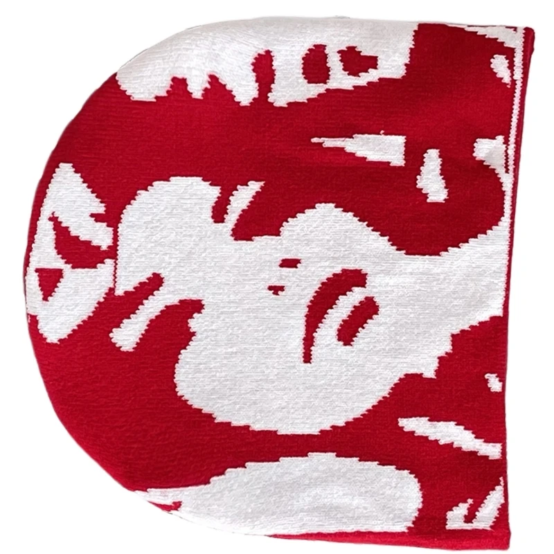 F42F вязаная шапка с рисунком человеческого портрета зимняя студенческая для езды