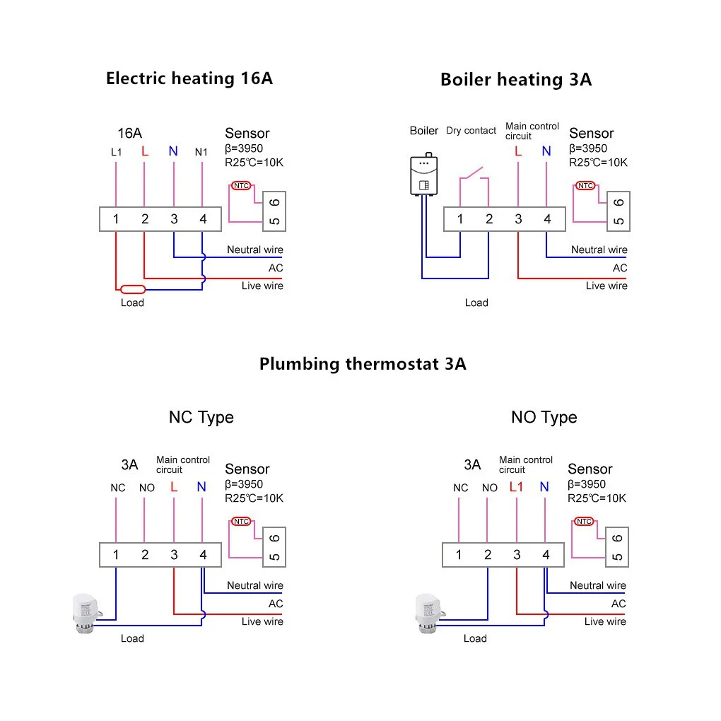

Programmable WiFi Smart Thermostat Temperature Controller Intelligent Devices