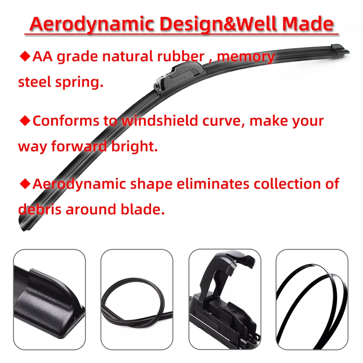 Щетки стеклоочистителя передние и задние для KIA Rio 2 JB аксессуары резки J U Hook 2005-2011