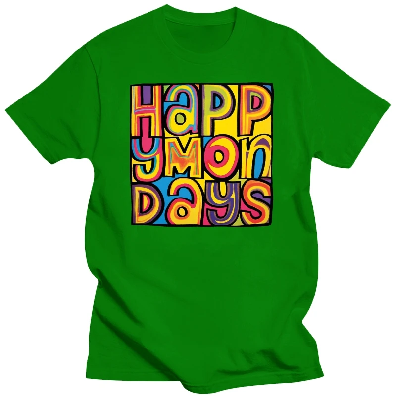 DMNTeestore Happy Mondays футболка для мужчин женщин DMN черная