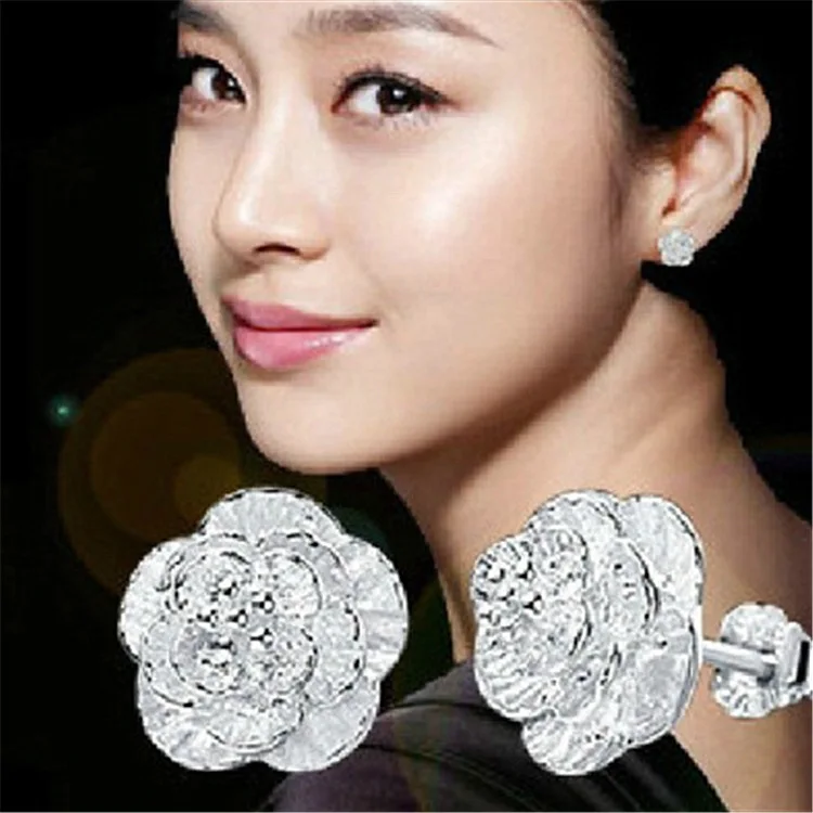 

Женские серьги из серебра 2022 пробы, с цветком вишни