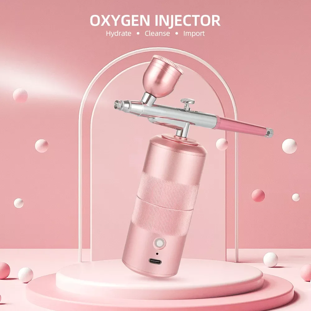 

Portable Airbrush Oxygen Injector Nano Fog Mist Sprayer Gun For Nail Design Tattoo Craft Cake DIY Colorful Air-Brush
