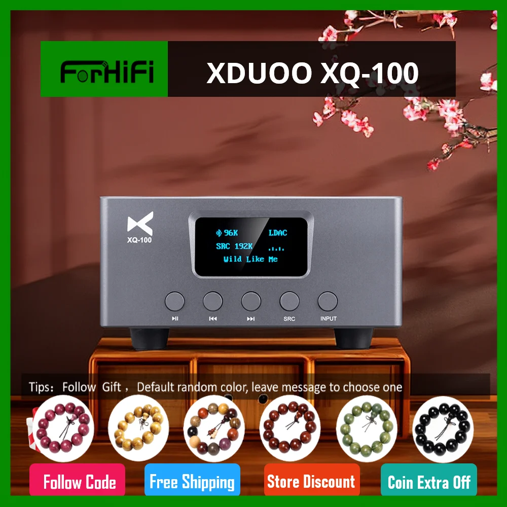 XDUOO XQ-100 декодер Bluetooth 5,0 CS8406 ES9038Q2M XQ100 цифро-аналоговый преобразователь приемника