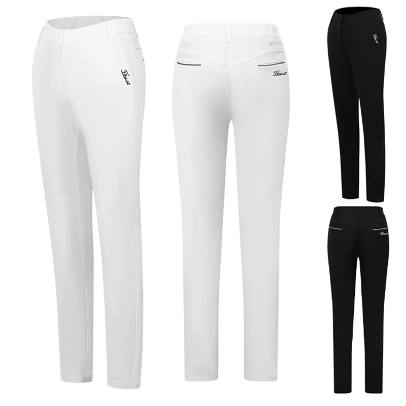 

Women's Golf Pants Summer Fashion Sports Golf Apparel Quick Dry Trousers Thin Breathable Long Pants for Ladies
