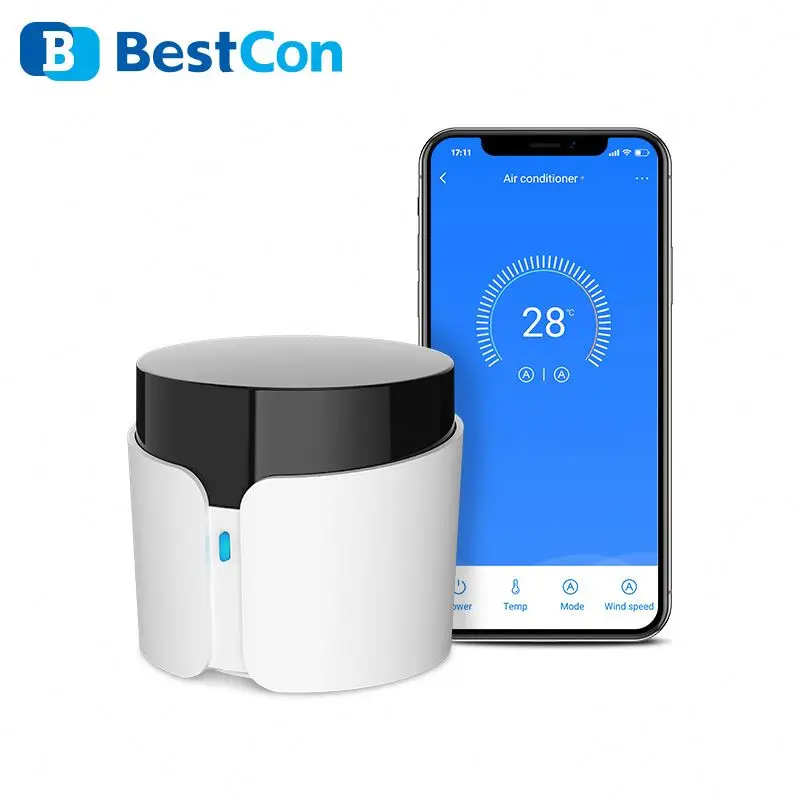 

Broadlink Bestcon RM4C Pro RF + IR Wifi Universal Remote Controller For Tv,Air Conditioning,Fan, Alexa,Google Home
