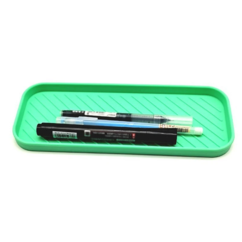 

Силиконовая коробка для хранения канцелярских принадлежностей, настольный органайзер для офиса, поднос для слива посуды, чашки для воды, ор...