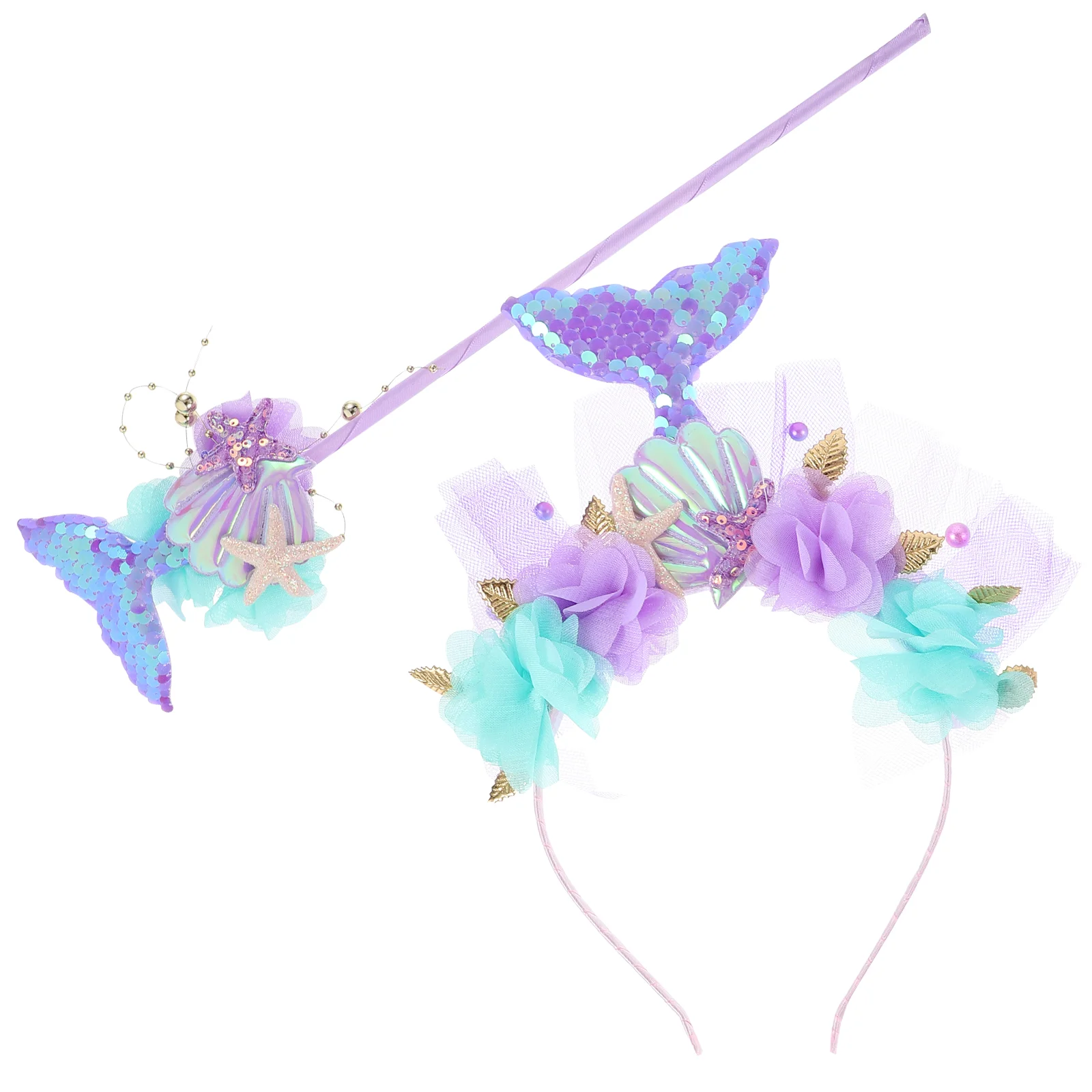 Русалка реквизит для косплея повязка на голову демон девушка повязки ребенок