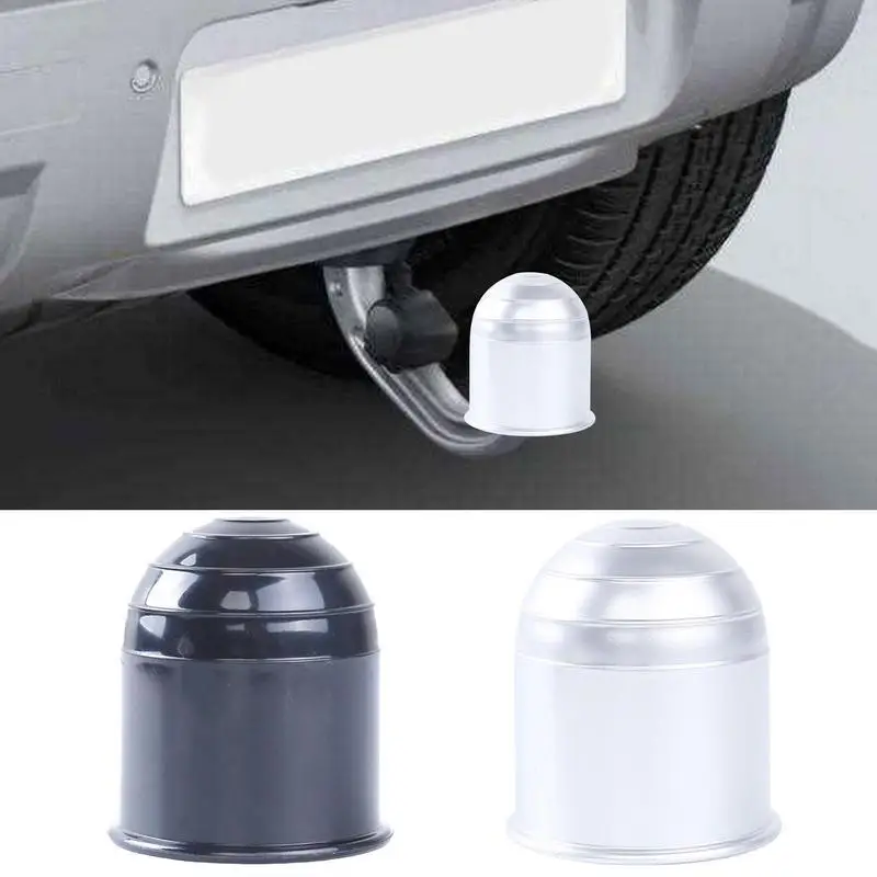 

Car Tow Bar Ball Cover Universal Auto Waterproof Tow Bar Black Ca p Covers Portable Vehicle Tow Bar Protection Accessories
