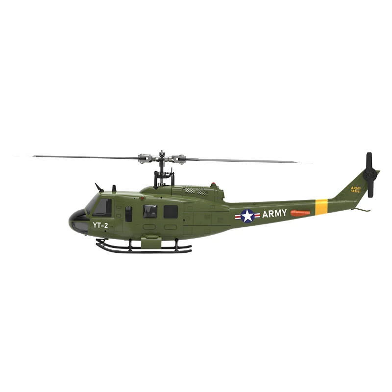 2025 Новый продукт Yuxiang F07-V 2.4G 6CH 3D UH-1 масштаб 1:34 Huey двойной бесщеточный двигатель Flybarless RC вертолет (art.: 3920cc883ef04) - 3920cc883ef04