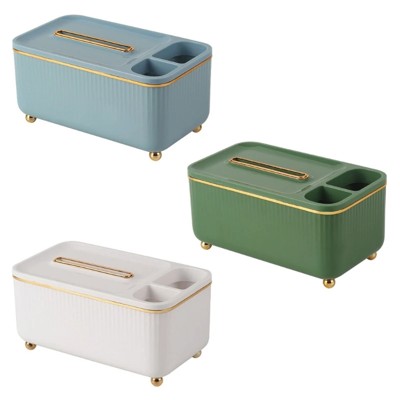 

Y9RE Multifunction Pen Pencil Tissue Box Cover Holder Remote Control Storage Box