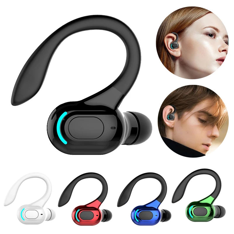 

Universal Sports Bluetooth Wireless Headphones Ear Hooks Waterproof Noise Cancelling Music Gaming In-ear Earphone Earbuds