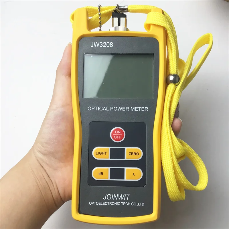 Optical Power Meter JW3208 Optical Tester Optical Attenuation High Precision Dual Interface Support 6 wavelengths FC connector