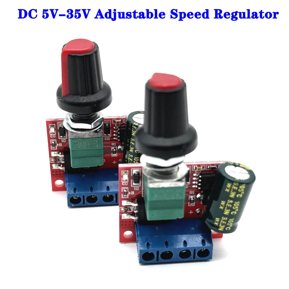 Мини 5A 90 Вт ШИМ 35 В постоянного тока модуль регулятора скорости двигателя DC-DC 5 В-35