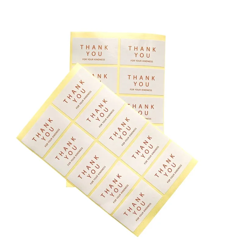 

400pcs/lot White Thank You For Your Kindness Design Creative Decor DIY Stickers Label Decor