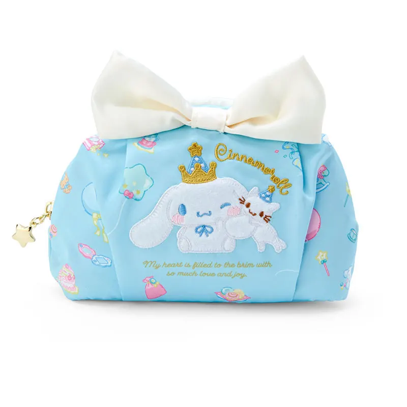 

New Kawaii Sanrio Cinnamoroll Makeup Bag Large Capacity Multi Function Cute Girls Cosmetics Storage Bag Coin Wallet Girls Gift