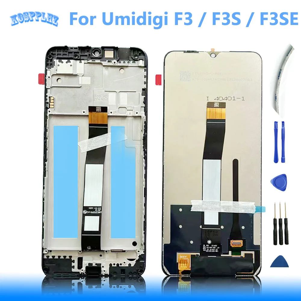 

Original 6.7 Inch For UMIDIGI F3 F3S F3SE LCD Display + Touch Screen Digitizer + Frame Assembly Digitizer With Tools