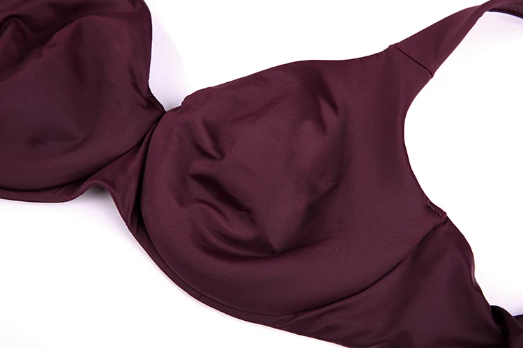 Women's Smooth Seamless Minimizer Bra Full Coverage Wide Straps Underwire Female U Back Lingerie 36 38 40 42 C D DD E F G Black