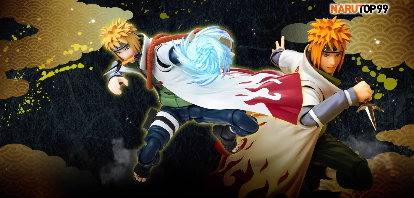 Оригинальный Bandai S.H.Figuarts Naruto Shippuden Namikaze Minato NARUTOP99 аниме фигурку игрушки модель из