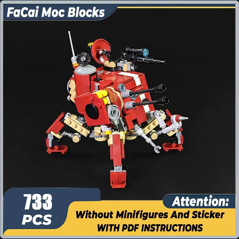 

Military Moc Building Bricks Empire Combat Walker Model Technology Blocks Gifts Toys For DIY Mechanical Tank Sets Assembly