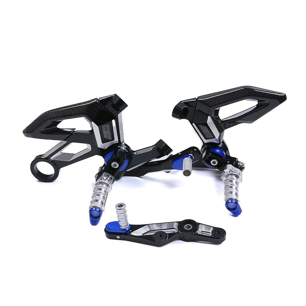 

Аксессуары для мотоциклов, регулируемая подставка для ног, алюминиевая педаль с ЧПУ, углеродное волокно для BMW S1000R M1000R 2021 + 2022 2023 2024