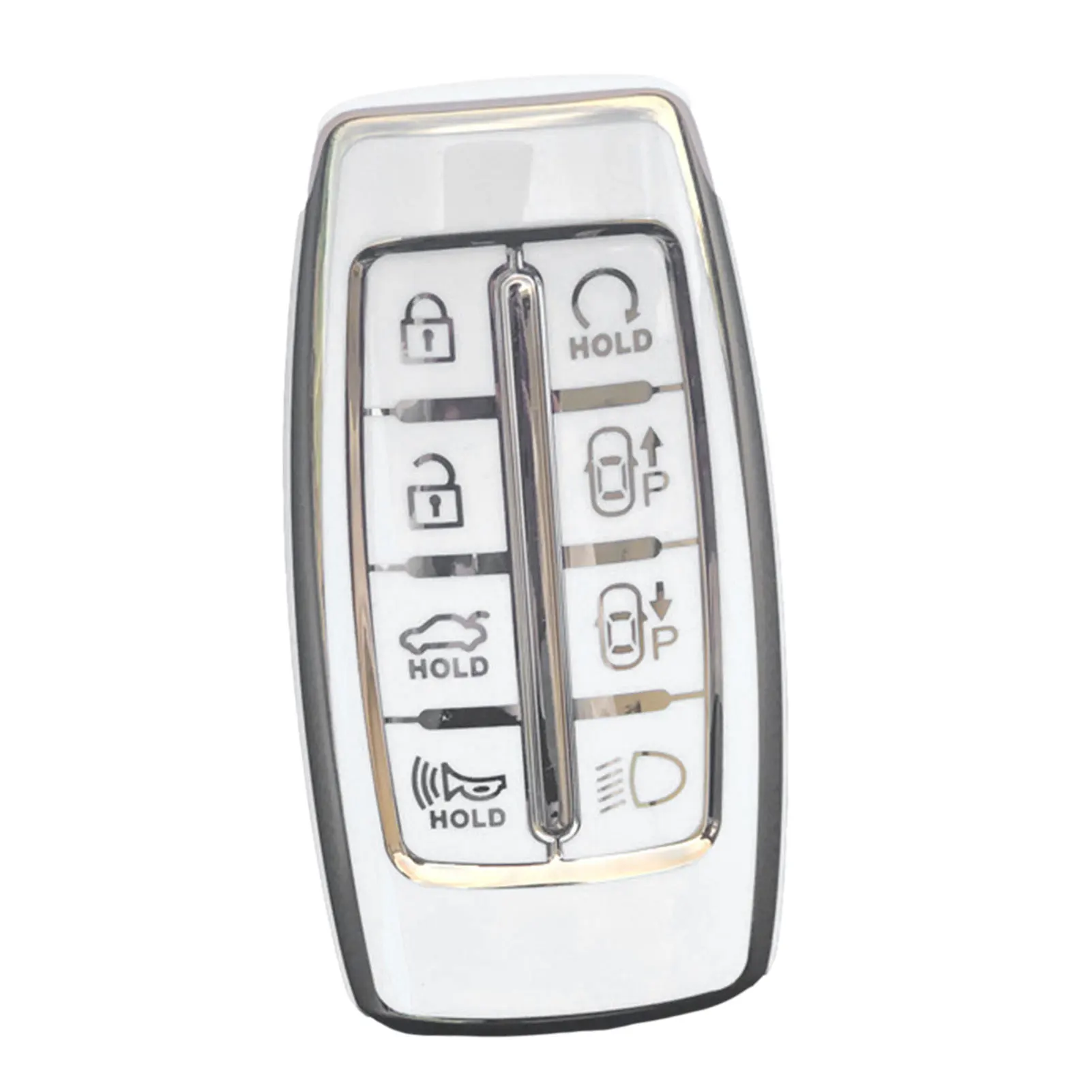 

Car TPU Key Case Cover Holder For Genesis GV70 GV80 GV90 2020 2021 2022 Key Shell Ring Protective Accessories Anti-scratch