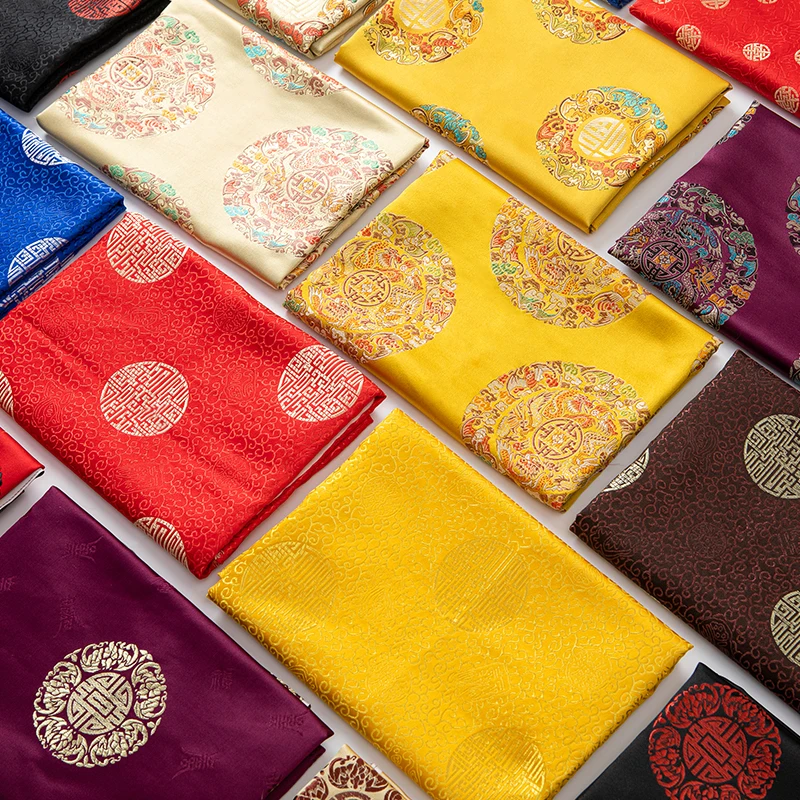 100 см * 75 толстая китайская парчовая ткань с рисунком дракона материал для шитья