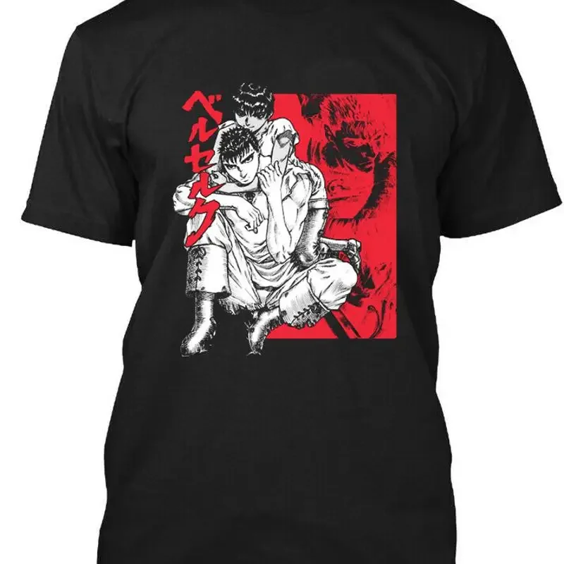 Фото Новая лимитированная футболка Gattsu Casca для мужчин и женщин, размеры от S до 5XL №1