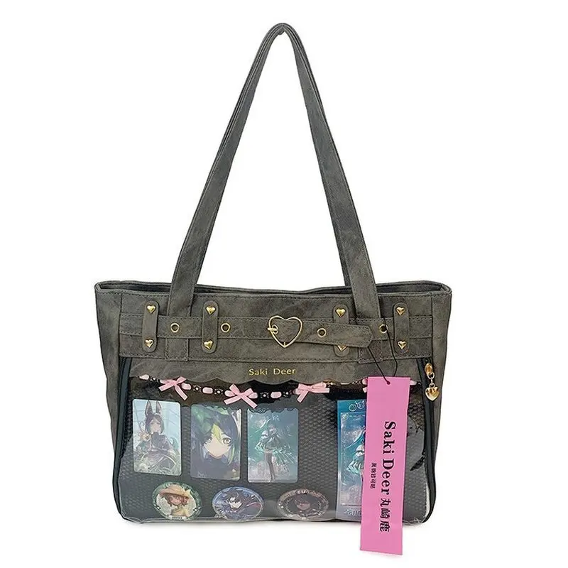 Японская Субкультура панк готика СПАЙС девочка ПУ наплечная болеутоляющая сумка