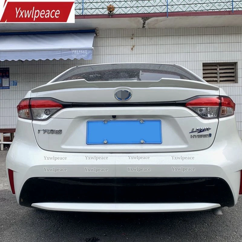 

For Toyota Corolla Spoiler 2019 2020 2021 High Quality ABS Material Car Tail Wing Trim Rear Trunk Cover Spoiler