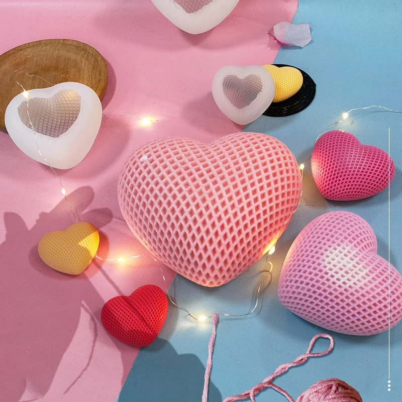

Силиконовая 3D форма для торта, шоколада, свечи, «сделай сам», ремесла для мусса, украшение для торта, литье, инструмент, плетеное сердце, укра...