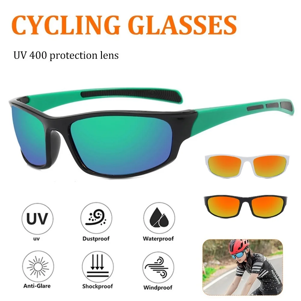 

Outdoor Cycling Sunglasses Anti-glare Polarized Lens UV400 Protection Windproof Goggles Sports Eyewear For Men Women Unisex