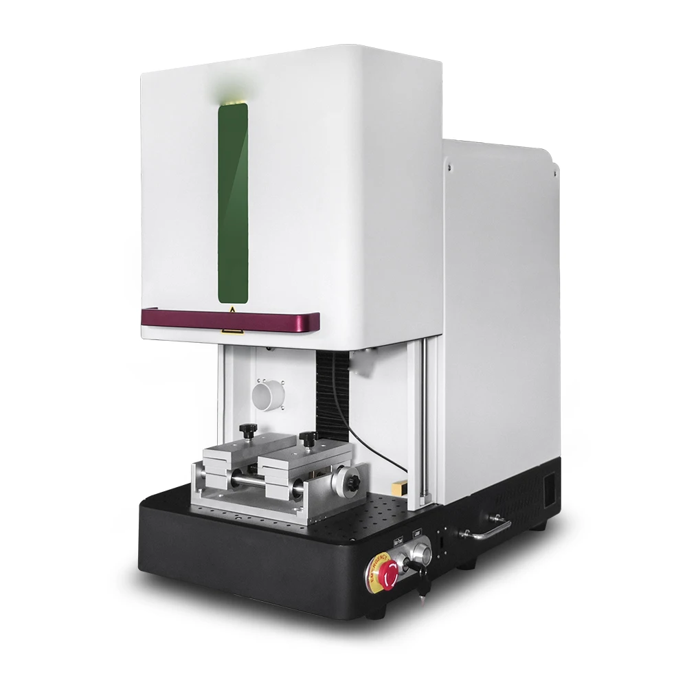 Полностью закрытый волоконный лазерный маркиратор 30W-100W Гравировальные станки