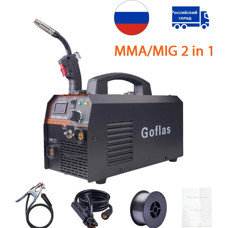 

Mig Welder Semi-Automatic Non Gas Welding Machine Arc Welder 220V EU Plug 2 in 1 MMA/ MIG For Gasless Iron Soldering Tool