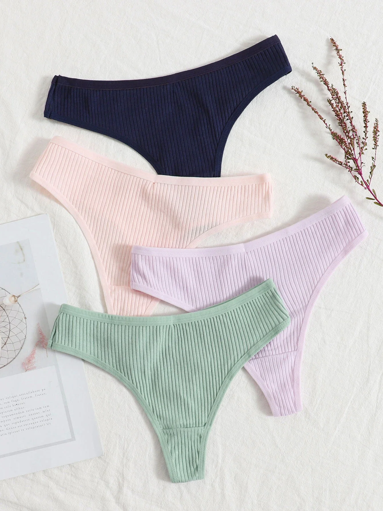 

4pack Plain Panty Set