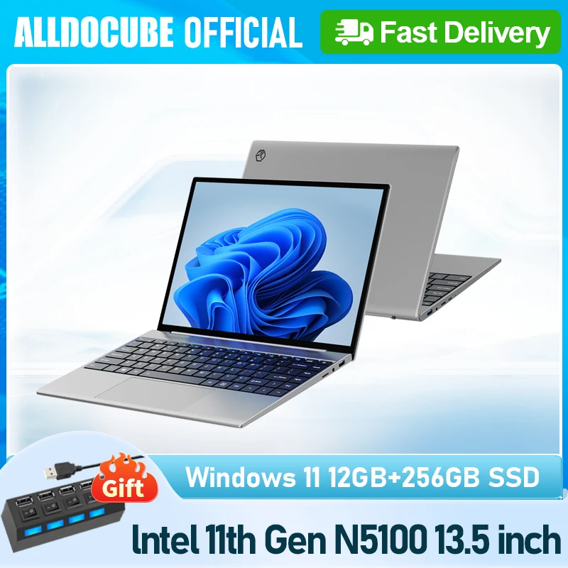 Alldocube GT Book13 13.5inch 3K Screen Win 11 Intel 11th Gen N5100 Dual-band WIFI 16000mAH Battery 3:2 Aspect Ratio
