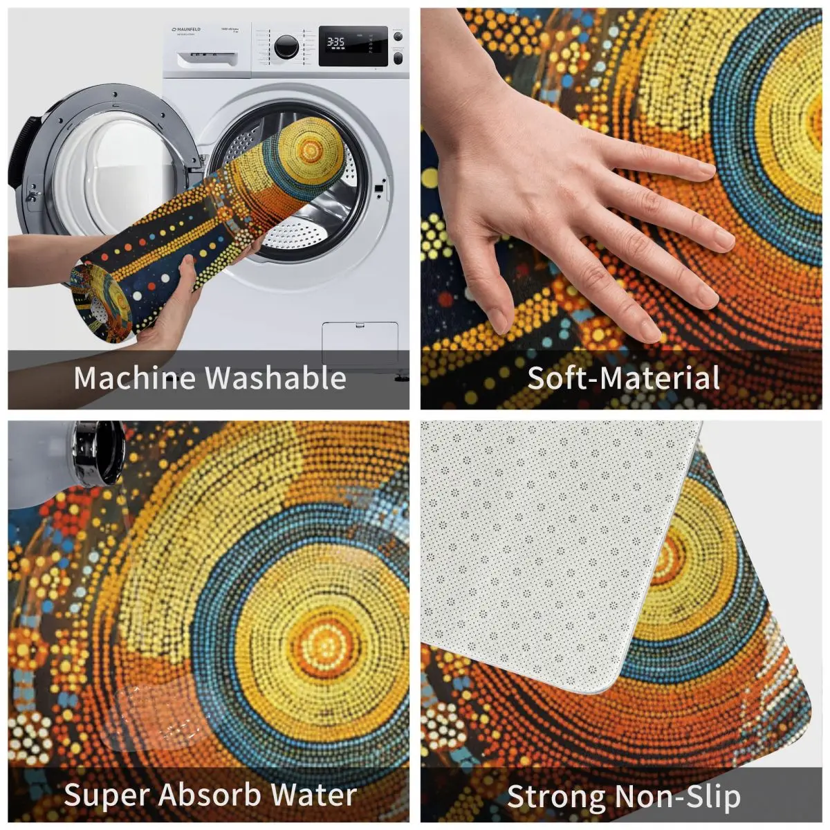 Dream Time повторно посещаемый коврик 08 A для ванной