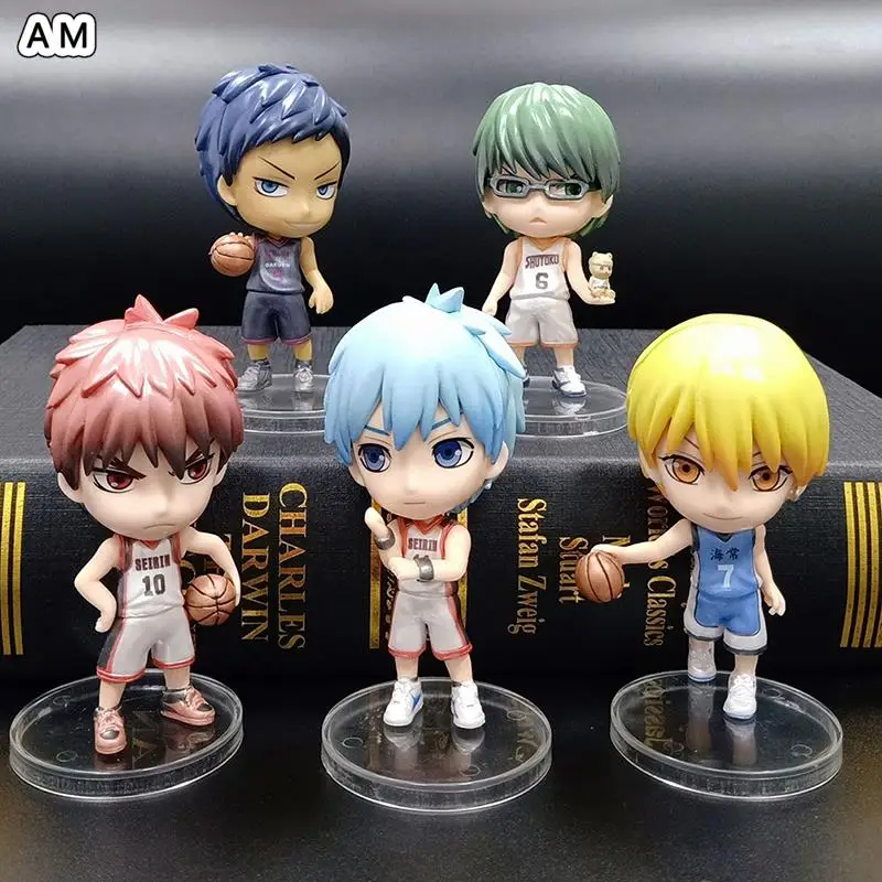 

5Pcs Anime Kuroko's Basketball Action Figure Kagami Taiga Kise Ryouta Midorima Shintaro Aomine Daiki PVC Collectible Model Toy