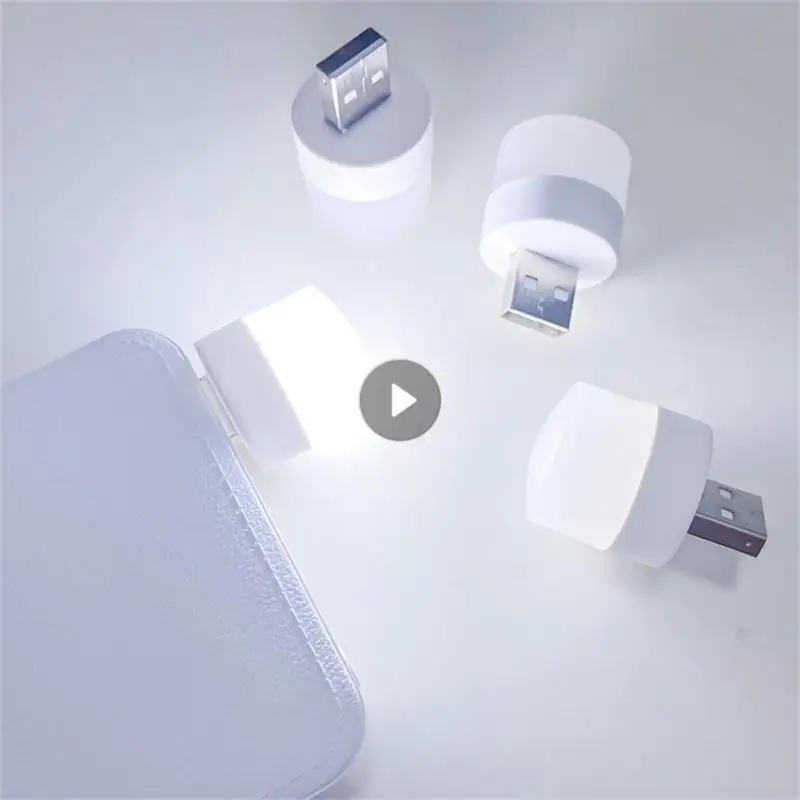

USB-лампа маленькая кругласветодиодный светодиодная Ночная лампа компьютерный блок питания Зарядка USB разъем освещение для книги s мини свет...