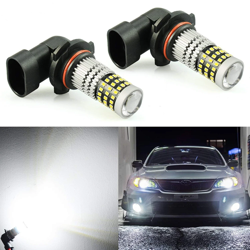 

2Pcs 9006 HB4/9140 9145 H10 LED Bulbs for Car Fog DRL Light Bulbs 39SMD Super Bright 1400lm 6000k White